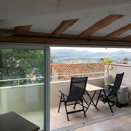 Le Nid, Vue Mer, Village Et Collines Avec Terrasse Daire *